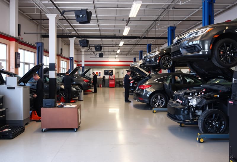 Professional auto mechanics working in Upper Arlington repair shop